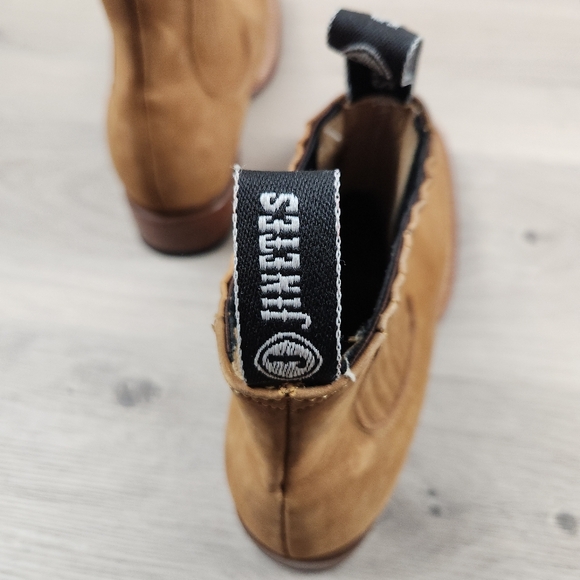 Jinetes Boots Mens 9.5 Brown Square Toe Suede Slip On Made In Mexico - Picture 12 of 16